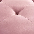 Pink 64  Velvet Tufted Chaise Lounge Chair