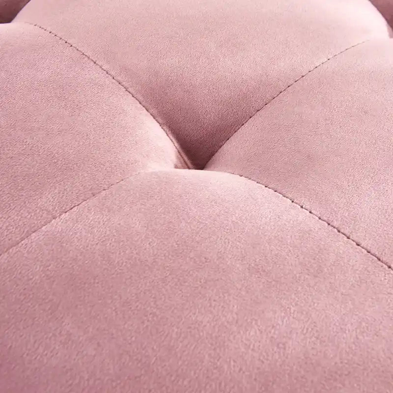 Pink 64  Velvet Tufted Chaise Lounge Chair