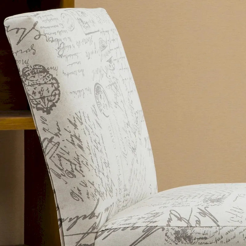 White 25.5  Upholstered Accent Chair