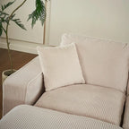 White 118.1  Luxurious U-Shaped 6-Seater Sofa