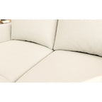 White 123  U-Shaped Modular 4 Seater Sectional Sofa with Storage Ottomans, Easy Assembly and Transport