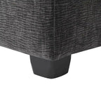Black 84  Modular Chenille 5-Seat Corner Sectional Sofa Set with 2 Pillows, Ideal for Living Room or Apartment Use