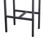 Rustic Style 5-Piece Dining Set with Rectangular Table and 4 High Stools Dining Chairs