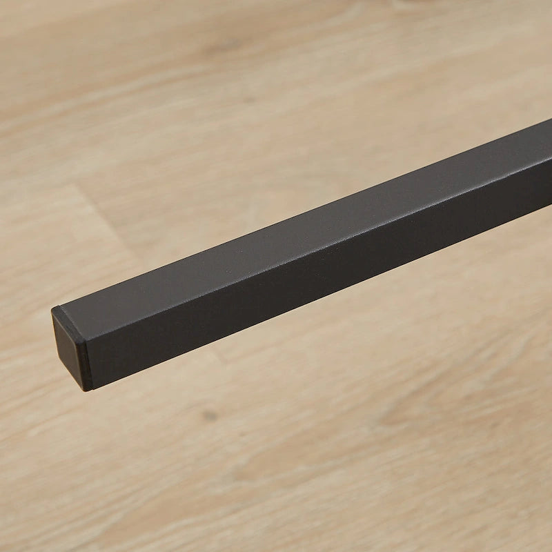 Rustic Style 5-Piece Dining Set with Rectangular Table and 4 High Stools Dining Chairs