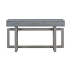 57  Modern Console Table with Three Drawers and Unique Leg Design for Entryway, Hallway, Living Room