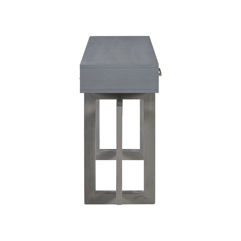 57  Modern Console Table with Three Drawers and Unique Leg Design for Entryway, Hallway, Living Room