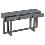 57  Modern Console Table with Three Drawers and Unique Leg Design for Entryway, Hallway, Living Room