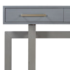 57  Modern Console Table with Three Drawers and Unique Leg Design for Entryway, Hallway, Living Room