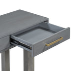 57  Modern Console Table with Three Drawers and Unique Leg Design for Entryway, Hallway, Living Room