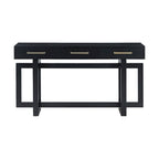 57  Modern Console Table with Three Drawers and Unique Leg Design for Entryway, Hallway, Living Room