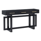 57  Modern Console Table with Three Drawers and Unique Leg Design for Entryway, Hallway, Living Room