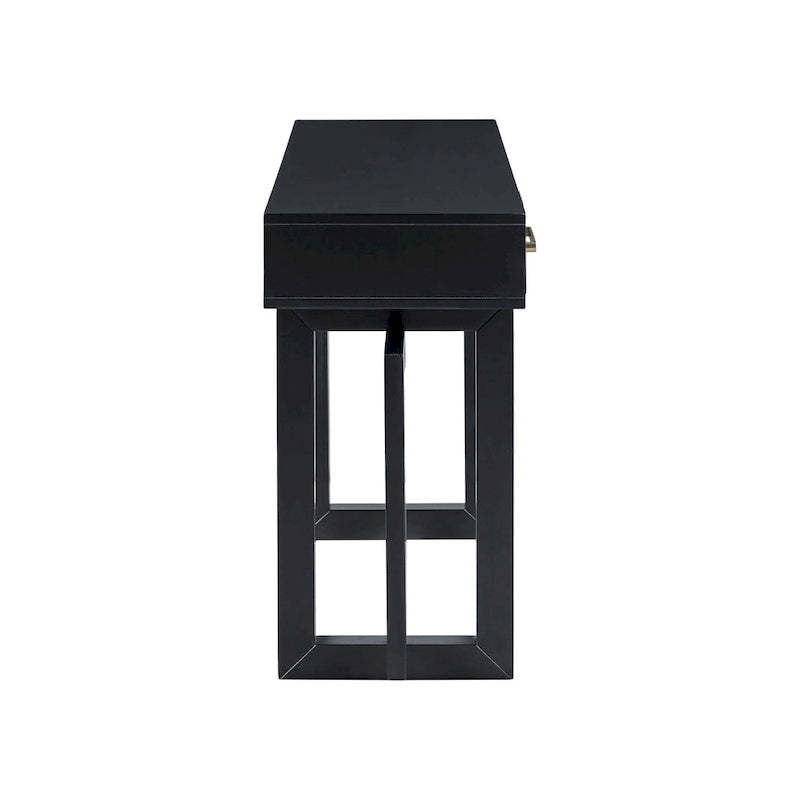 57  Modern Console Table with Three Drawers and Unique Leg Design for Entryway, Hallway, Living Room