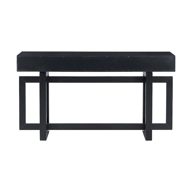 57  Modern Console Table with Three Drawers and Unique Leg Design for Entryway, Hallway, Living Room