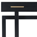57  Modern Console Table with Three Drawers and Unique Leg Design for Entryway, Hallway, Living Room