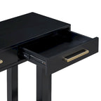 57  Modern Console Table with Three Drawers and Unique Leg Design for Entryway, Hallway, Living Room