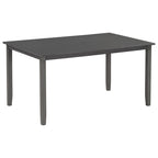 Gray Traditional 6-Piece Wooden Dining Table Set with 4 Upholstered Chairs and Bench