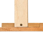 Oak Elegant Queen Wooden Platform Bed with Headboard