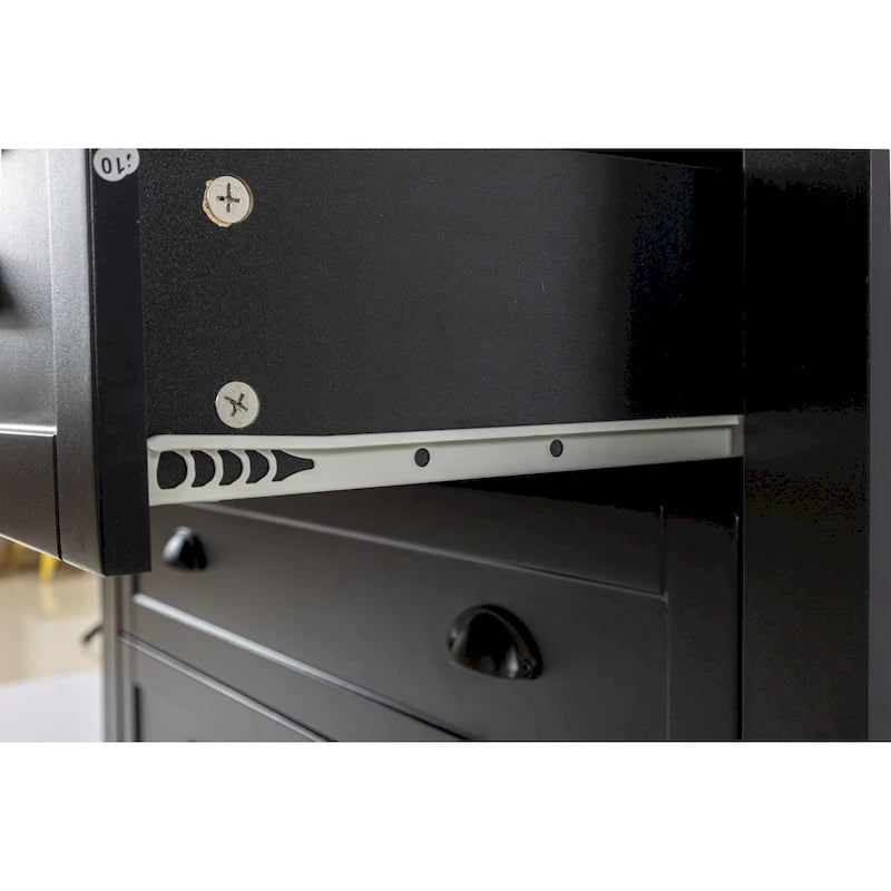 Antique Style 6-Drawer Double Dresser with Retro Shell Handle for Bedroom, Living Room