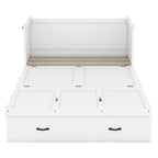 Full Pine Murphy Bed with USB & Drawer