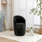 Chenille Fabric Swivel Accent Armchair