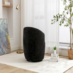 Chenille Fabric Swivel Accent Armchair