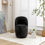 Chenille Fabric Swivel Accent Armchair
