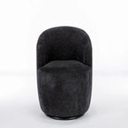 Chenille Fabric Swivel Accent Armchair