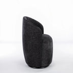 Chenille Fabric Swivel Accent Armchair