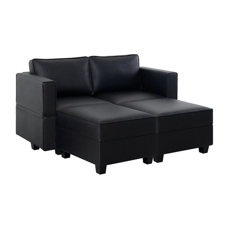 Modular Convertible Sectional Sofa Bed Sleeper Loveseat Couch