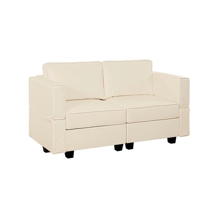 Modular Convertible Sectional Sofa Bed Sleeper Loveseat Couch