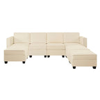 Modular Convertible Sectional Sofa Bed Sleeper Loveseat Couch