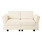 Modular Convertible Sectional Sofa Bed Sleeper Loveseat Couch