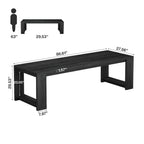 2 Person Desk, 86  Extra Long Desk, Double Computer Desk Workstation