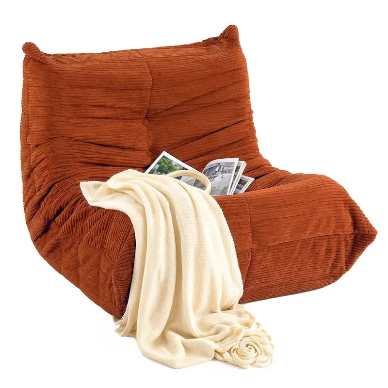 Moasis Bean Bag Chairs Single Sofa with Memory Foam,Lazy Floor Sofa for Adults & Kids