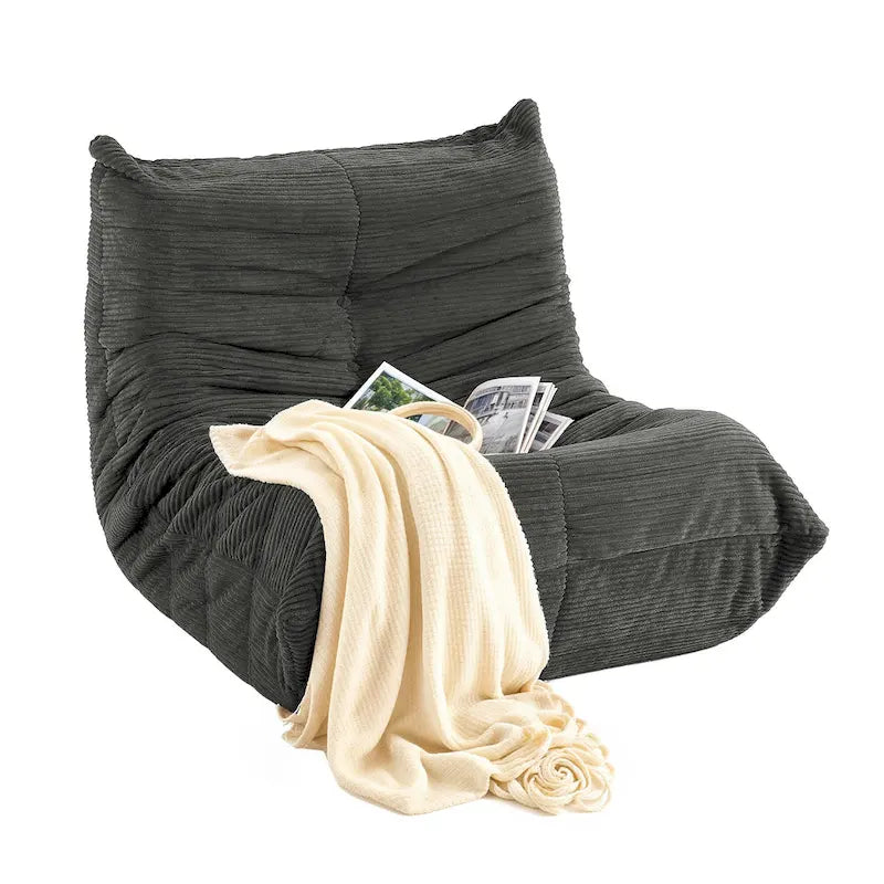 Moasis Bean Bag Chairs Single Sofa with Memory Foam,Lazy Floor Sofa for Adults & Kids