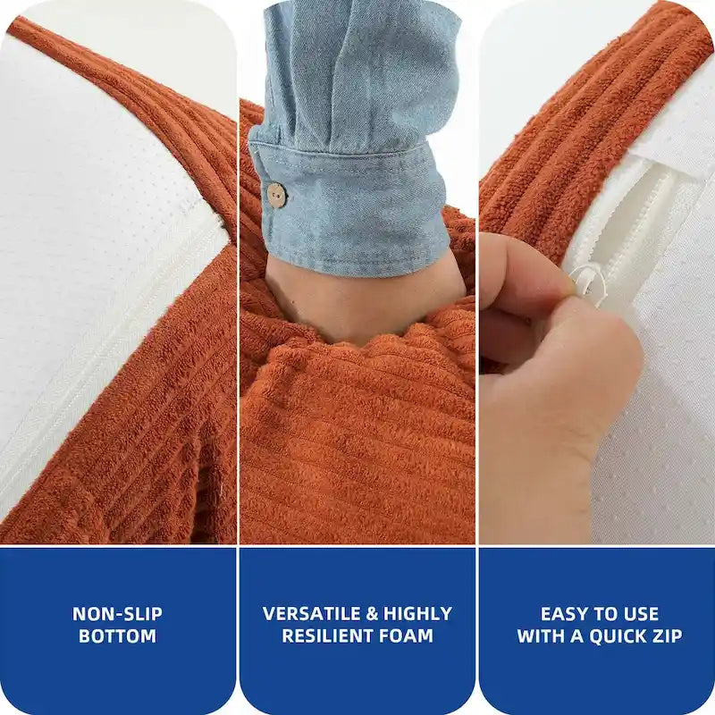 Moasis Bean Bag Chairs Single Sofa with Memory Foam,Lazy Floor Sofa for Adults & Kids