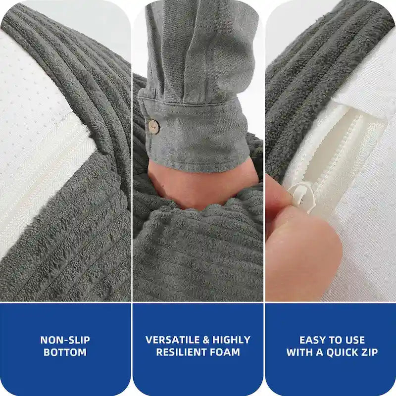 Moasis Bean Bag Chairs Single Sofa with Memory Foam,Lazy Floor Sofa for Adults & Kids