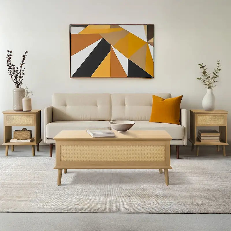 Chelsea Square Teagan Rattan Lift-Top Coffee Table with Storage - 42  x 17