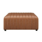 Harland Faux Leather Square Coffee Table/Ottoman