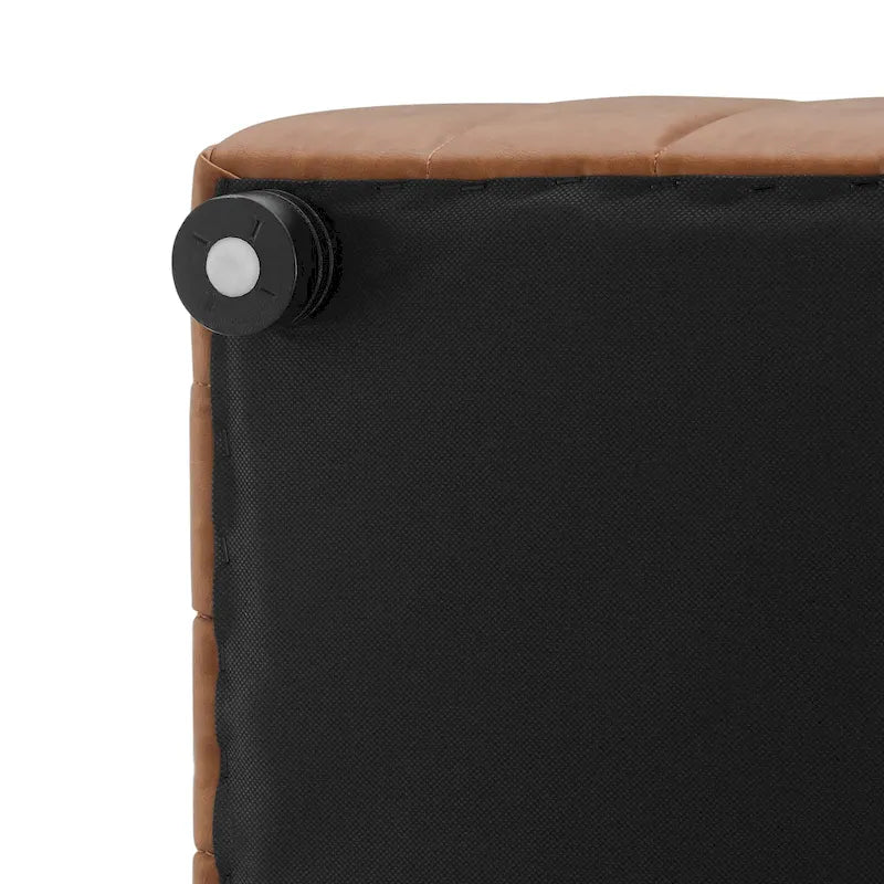 Harland Faux Leather Square Coffee Table/Ottoman