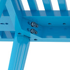 Plank and Beam Mid Century Modern Wood Square Bench