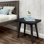 Plank and Beam Mid Century Modern Wood Square Bench