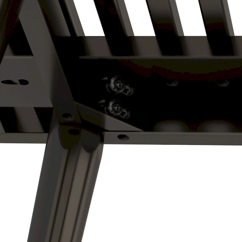 Plank and Beam Mid Century Modern Wood Square Bench