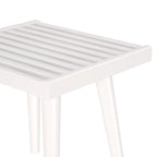 Plank and Beam Mid Century Modern Wood Square Bench