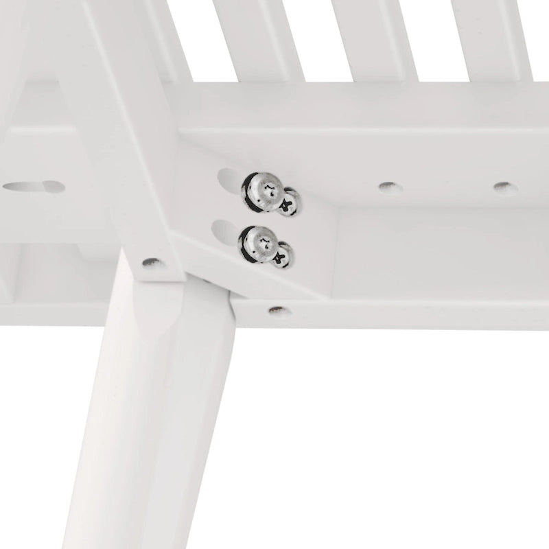 Plank and Beam Mid Century Modern Wood Square Bench