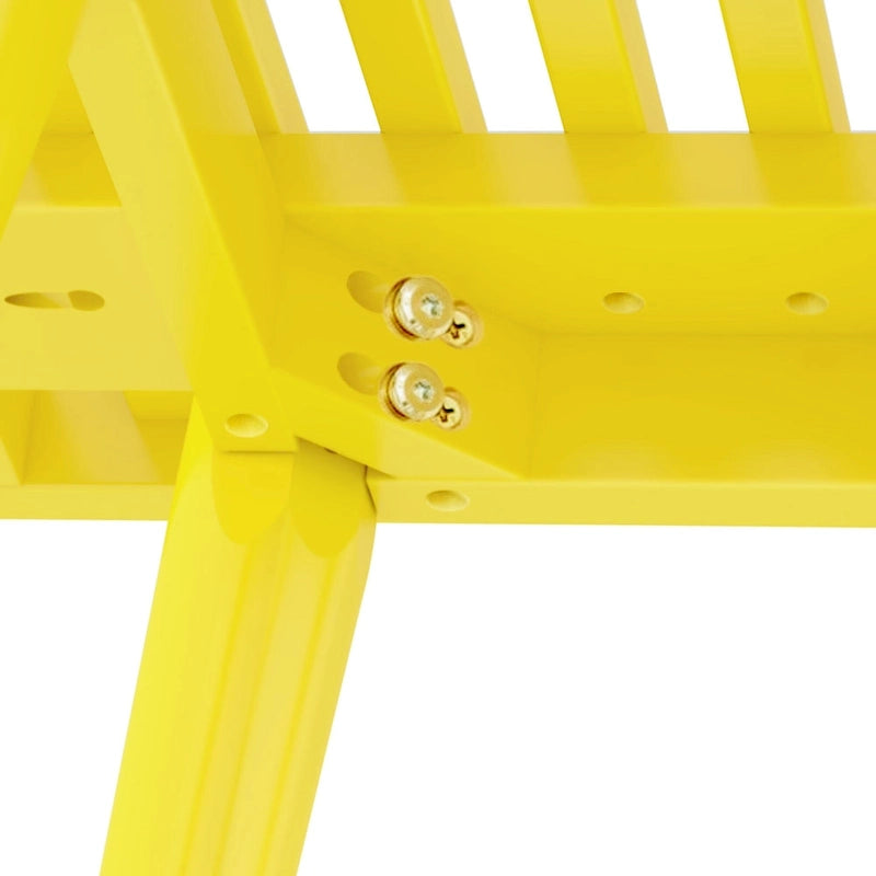 Plank and Beam Mid Century Modern Wood Square Bench