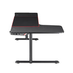 Devan Contemporary Black 65-inch Metal Computer and Gaming Desk by Furniture of America