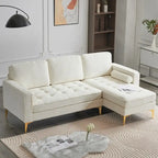 3-Seater Golden Tripod Legs Indoor Modular Sofa