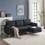 3-Seater Golden Tripod Legs Indoor Modular Sofa