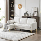 3-Seater Golden Tripod Legs Indoor Modular Sofa